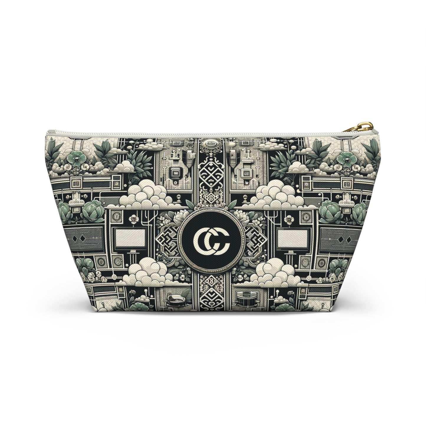 Cyber Garden Party Tech Garden Extravaganza Accessory Pouch W T-Bottom - 8404 Design-54