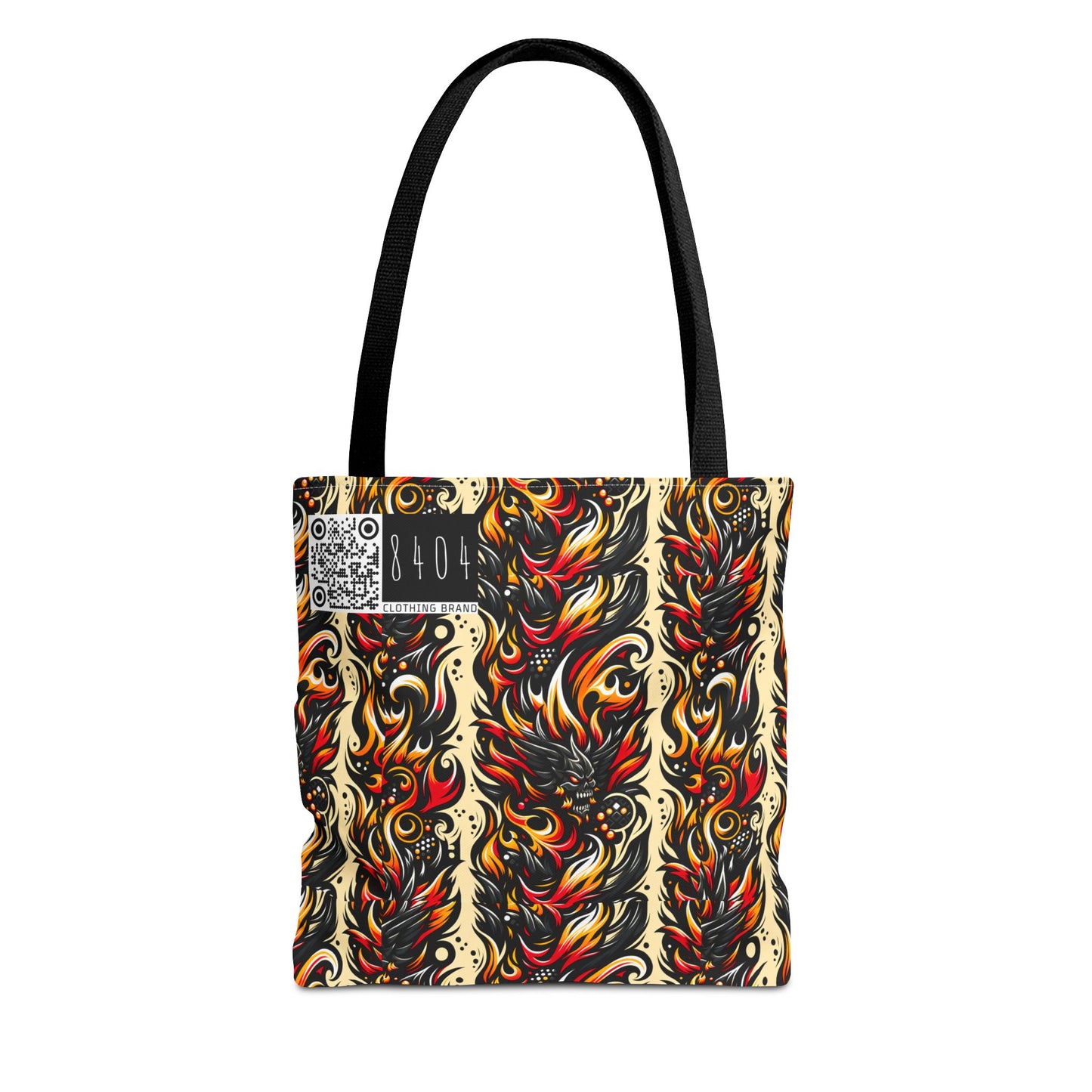 Flame Graphics Maximalist Streetwear Tote Bag - 8404 Design-65