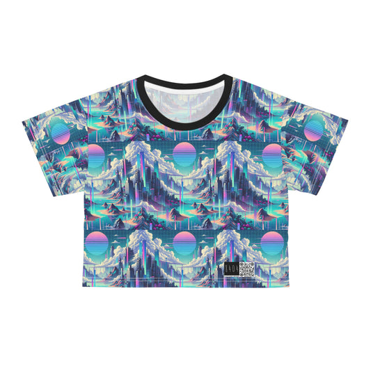 Digital Dreamscapes Digitally-Inspired Streetwear With a Dreamy, Surreal Twist Crop Tee - 8404 Design-53