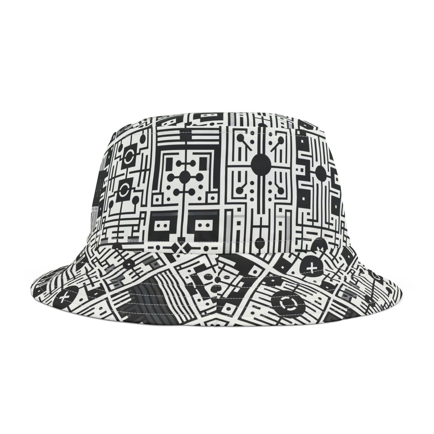 Digital Minimalism Minimalist Tech Bucket Hat - 8404 Design-55