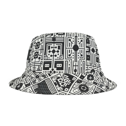 Digital Minimalism Minimalist Tech Bucket Hat - 8404 Design-55