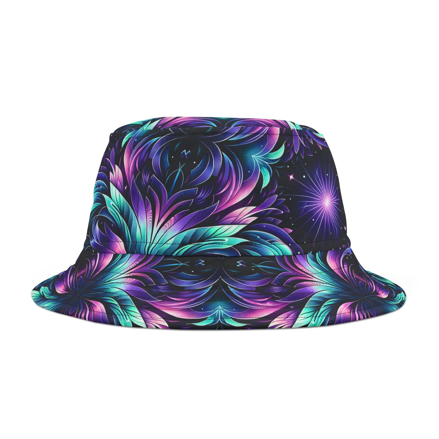 Iridescent Dream Futuristic Tech Bucket Hat - 8404 Design-60