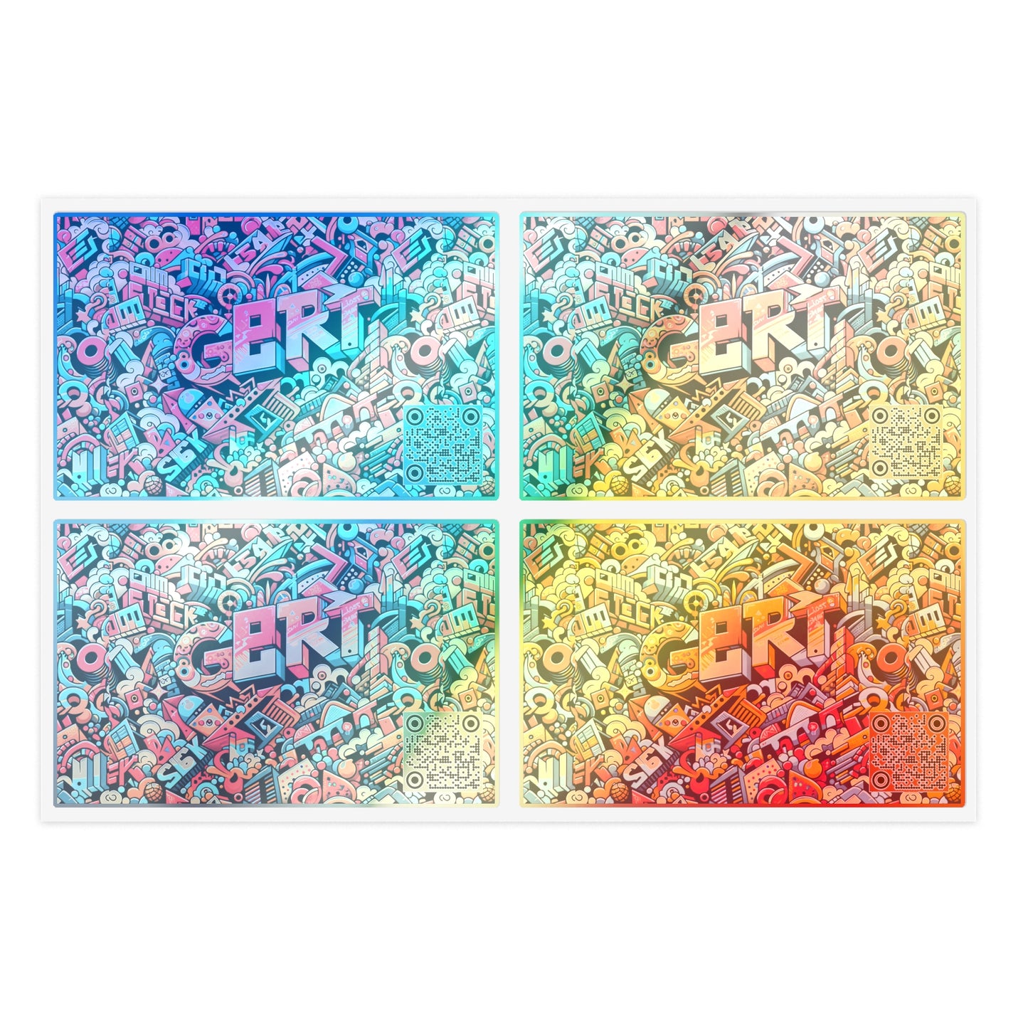 Neo-Traditional Street Art Modern Street Art Fusion Sticker Sheets - 8404 Design-58