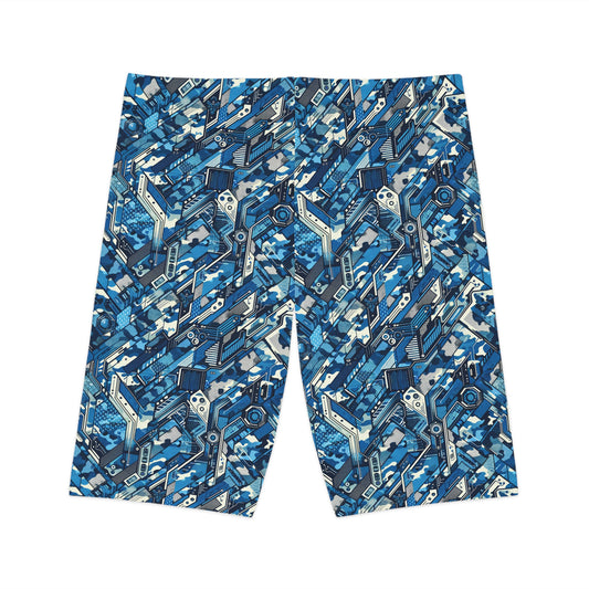 Tech Urban Camo Tech-Forward Streetwear With a Futuristic Military Edge Women's Bike Shorts - 8404 Design-39