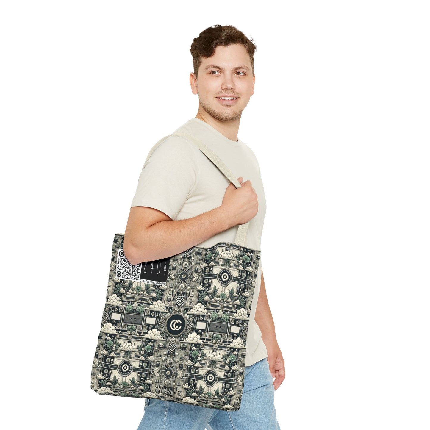 Cyber Garden Party Tech Garden Extravaganza Tote Bag - 8404 Design-54