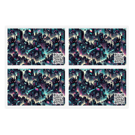 Digital Rebellion Tech-Inspired Streetwear Sticker Sheets - 8404 Design-51