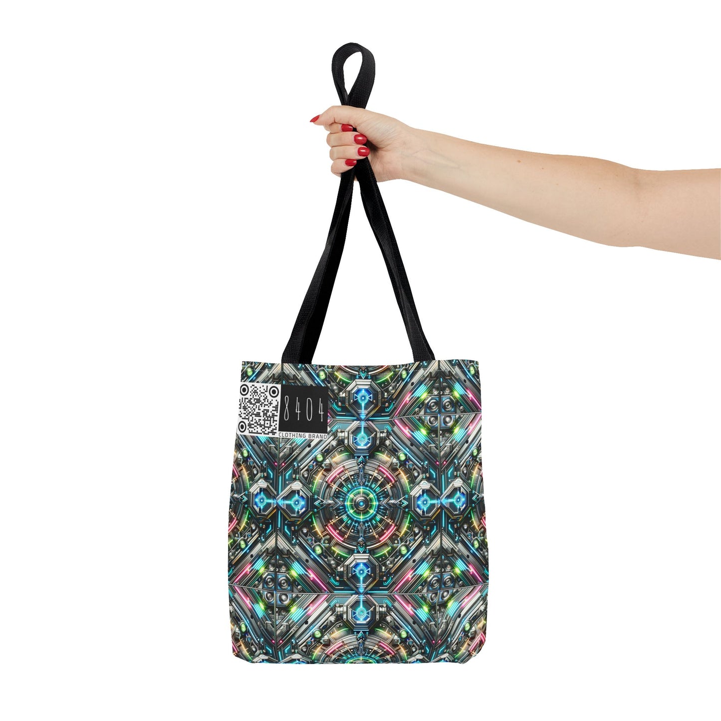 Tech-Infused Futurism Futuristic Tech Tote Bag - 8404 Design-53