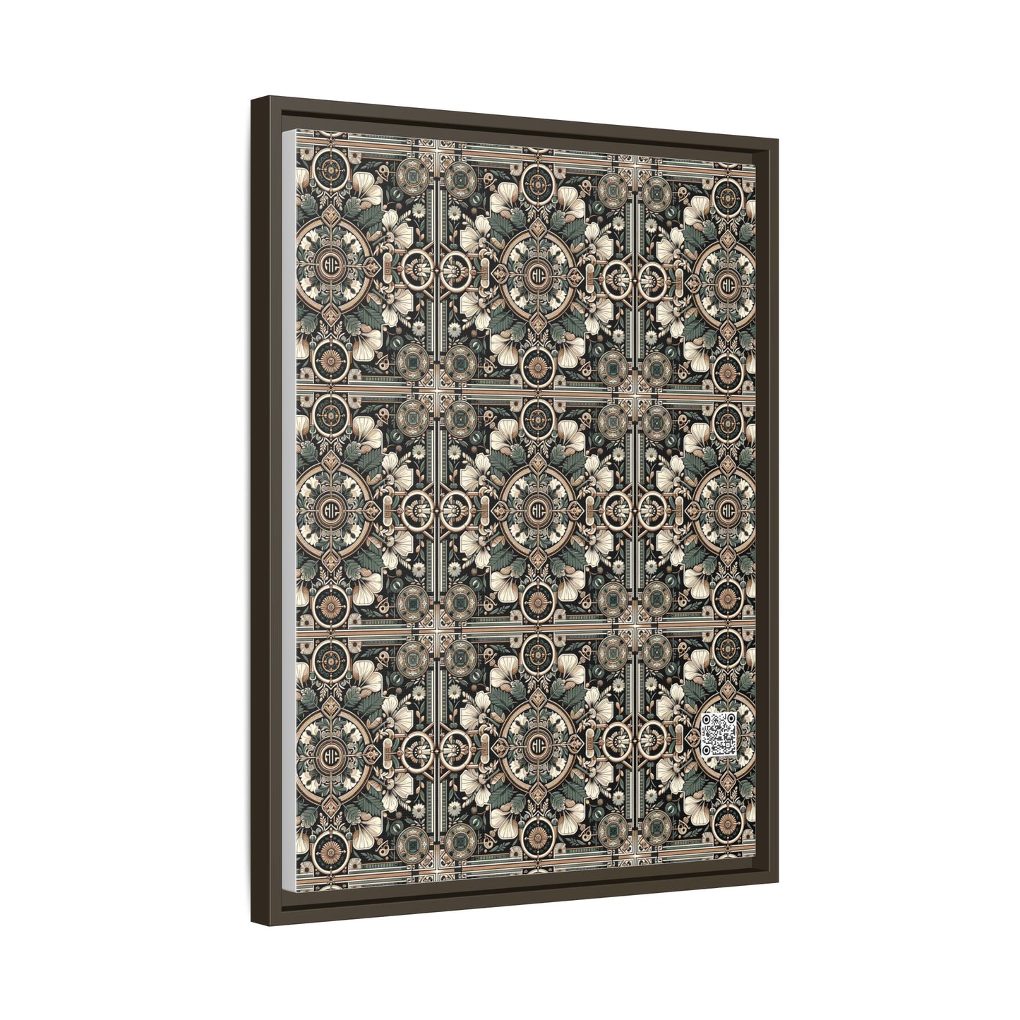 Cyber Garden Party Tech Garden Extravaganza Matte Canvas, Framed (multi-Color) - 8404 Design-66 A