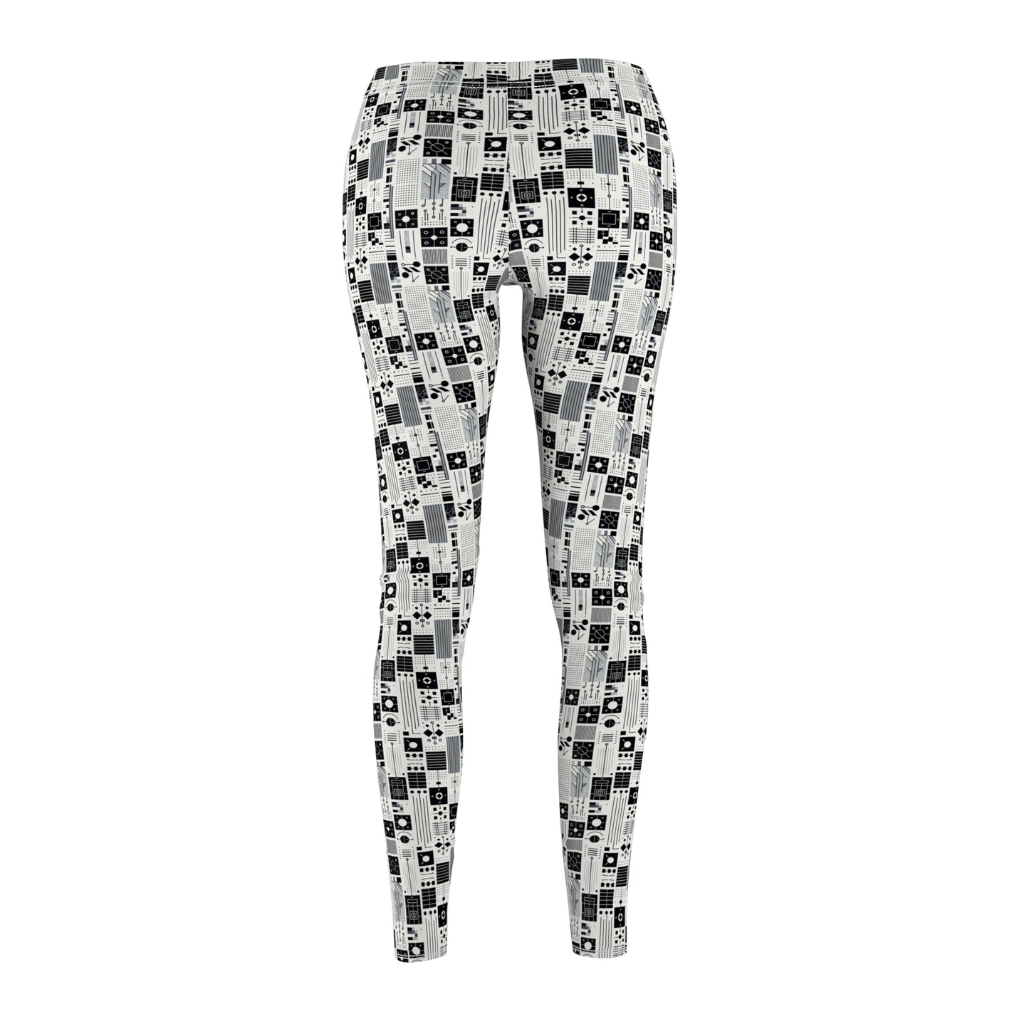 Digital Minimalism Minimalist Tech Women's Cut & Sew Casual Leggings - 8404 Design-54