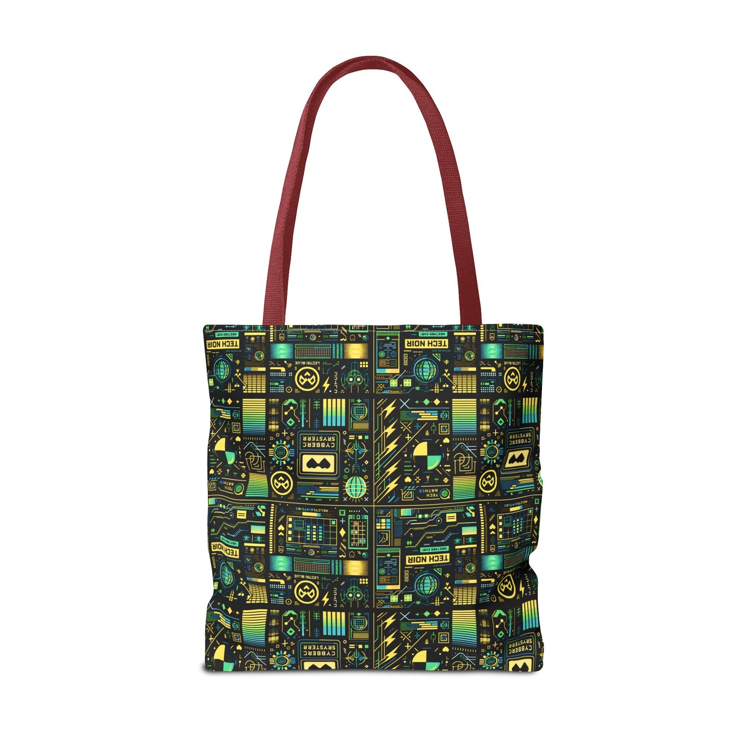 Digital Dystopia Tech Noir Tote Bag - 8404 Design-57