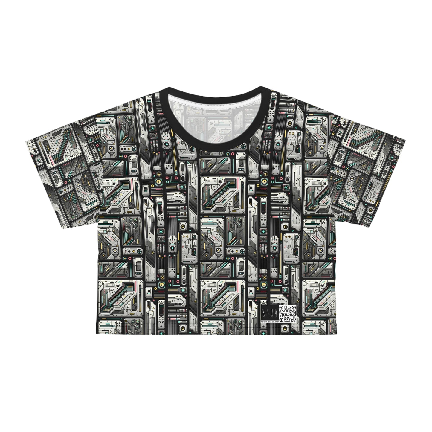 Tech Utility Gear Tech-Forward Minimalism Crop Tee - 8404 Design-45