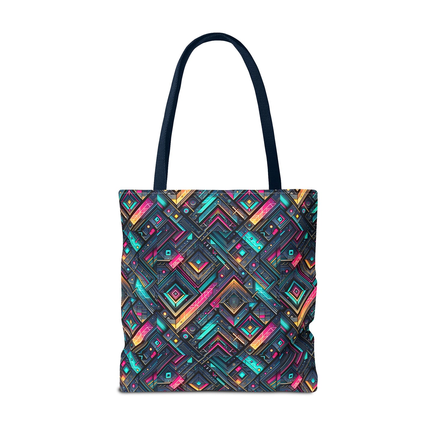 Tech-Inspired Graphics Cyberpunk Cool Tote Bag - 8404 Design-67