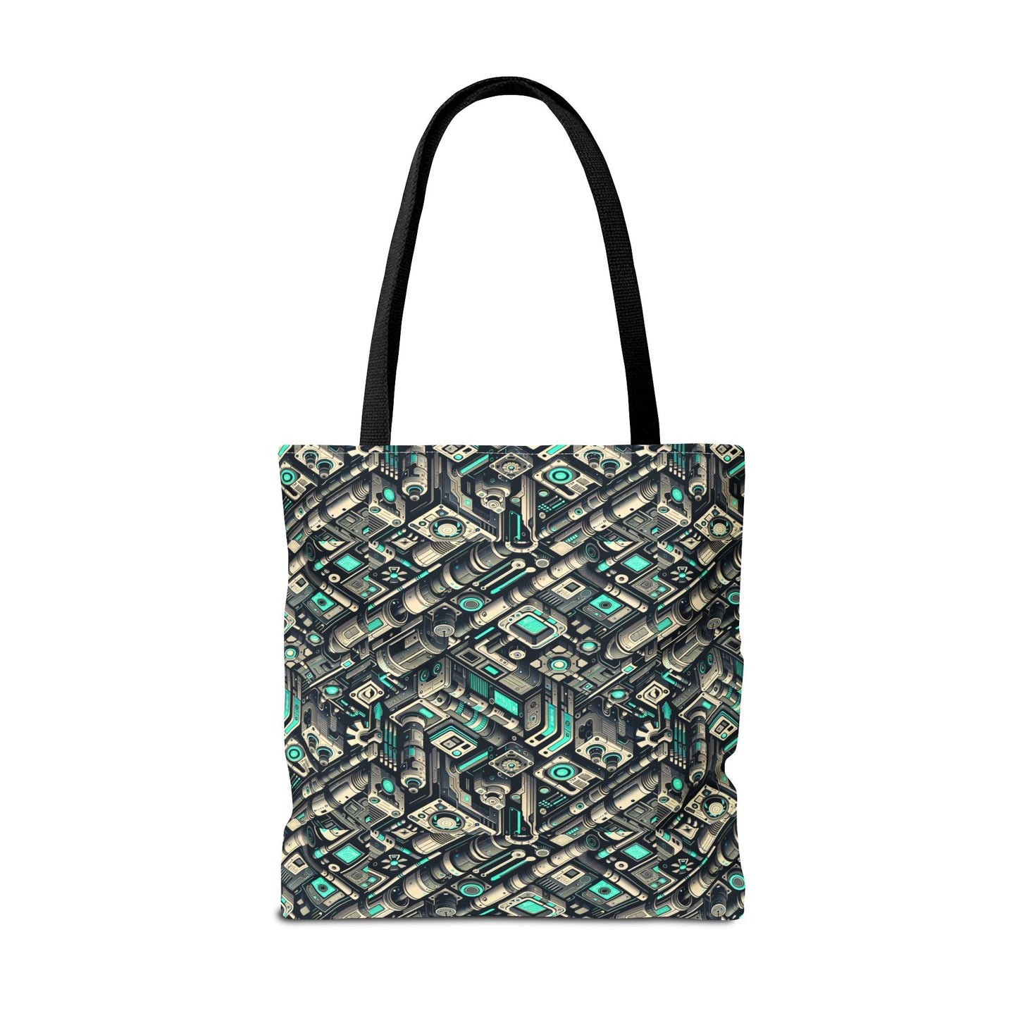 Tech Utility Fusion Modern Tech Streetwear Tote Bag - 8404 Design-49
