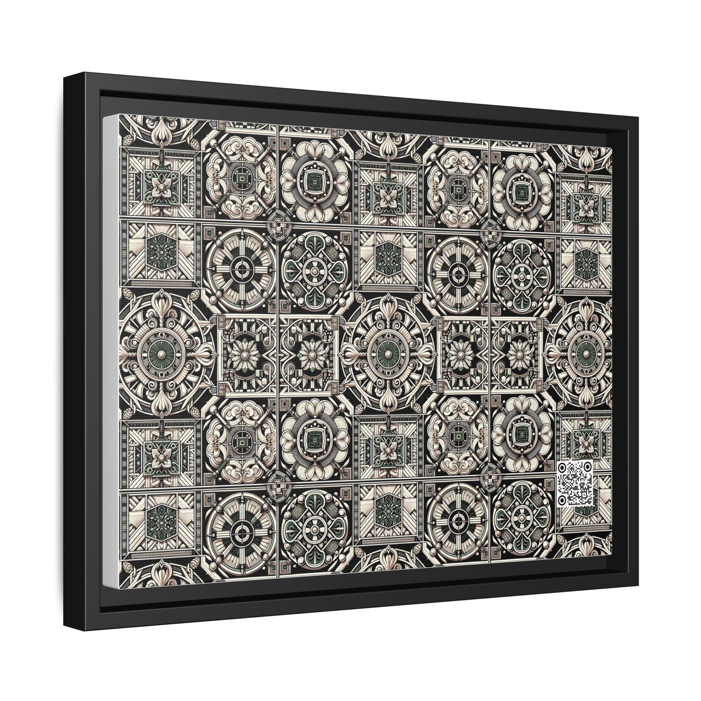 Cyber Garden Party Tech Garden Extravaganza Matte Canvas, Framed (multi-Color) - 8404 Design-45 A