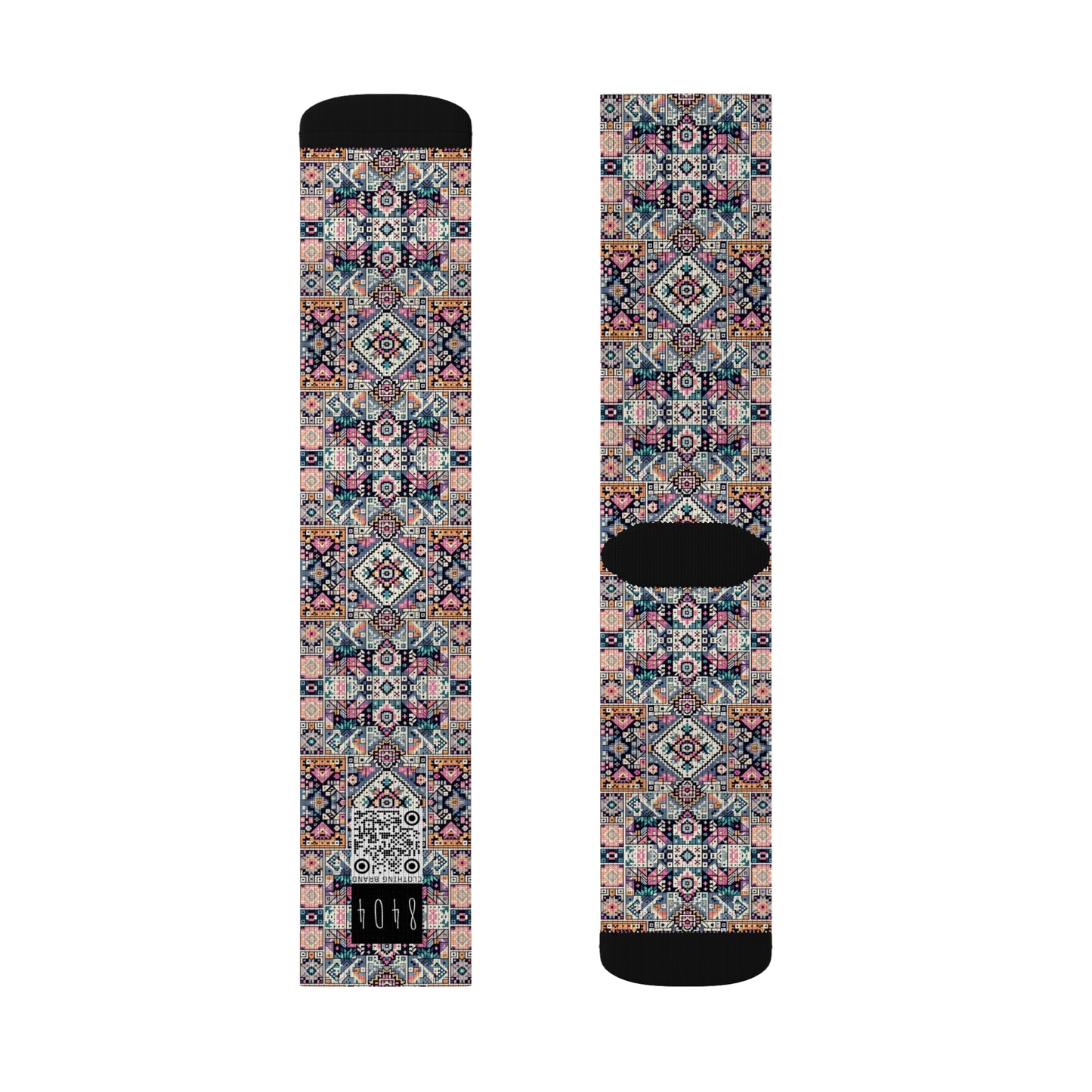 Digital Artisanal Fusion Digital Artisanal Sublimation Socks - 8404 Design-65