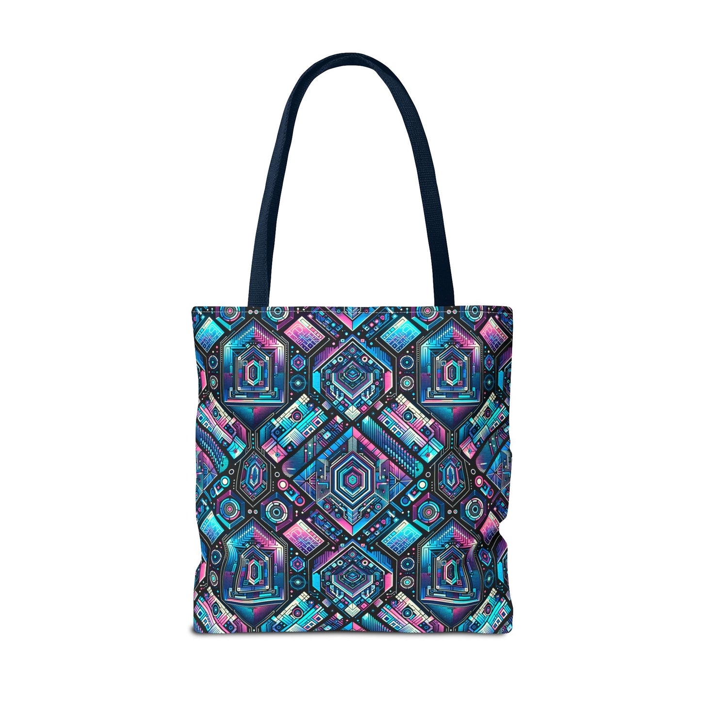 Digital Dreamland Futuristic Tech Aesthetic Tote Bag - 8404 Design-46