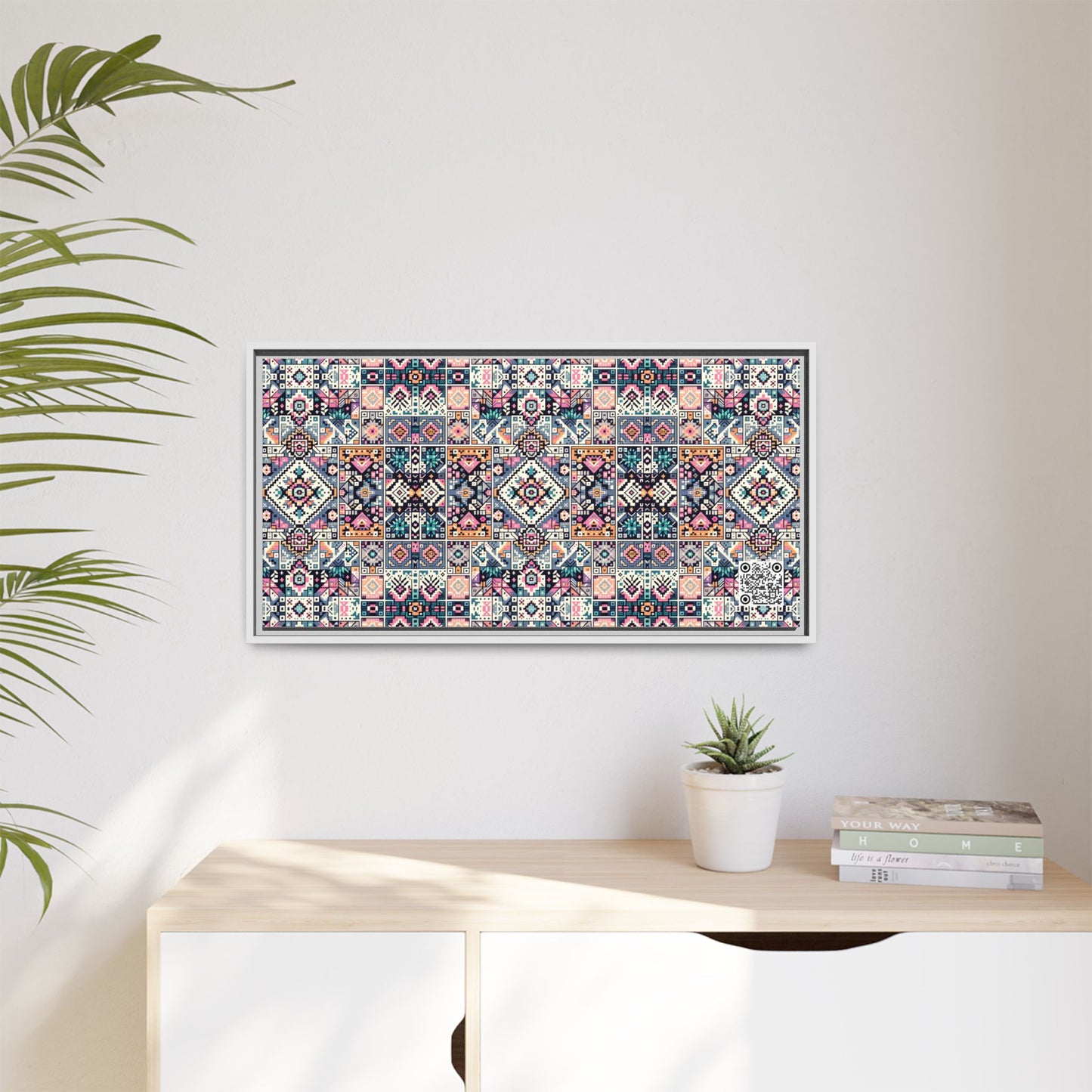 Matte Canvas, Framed (multi-Color) - 8404 Design-01