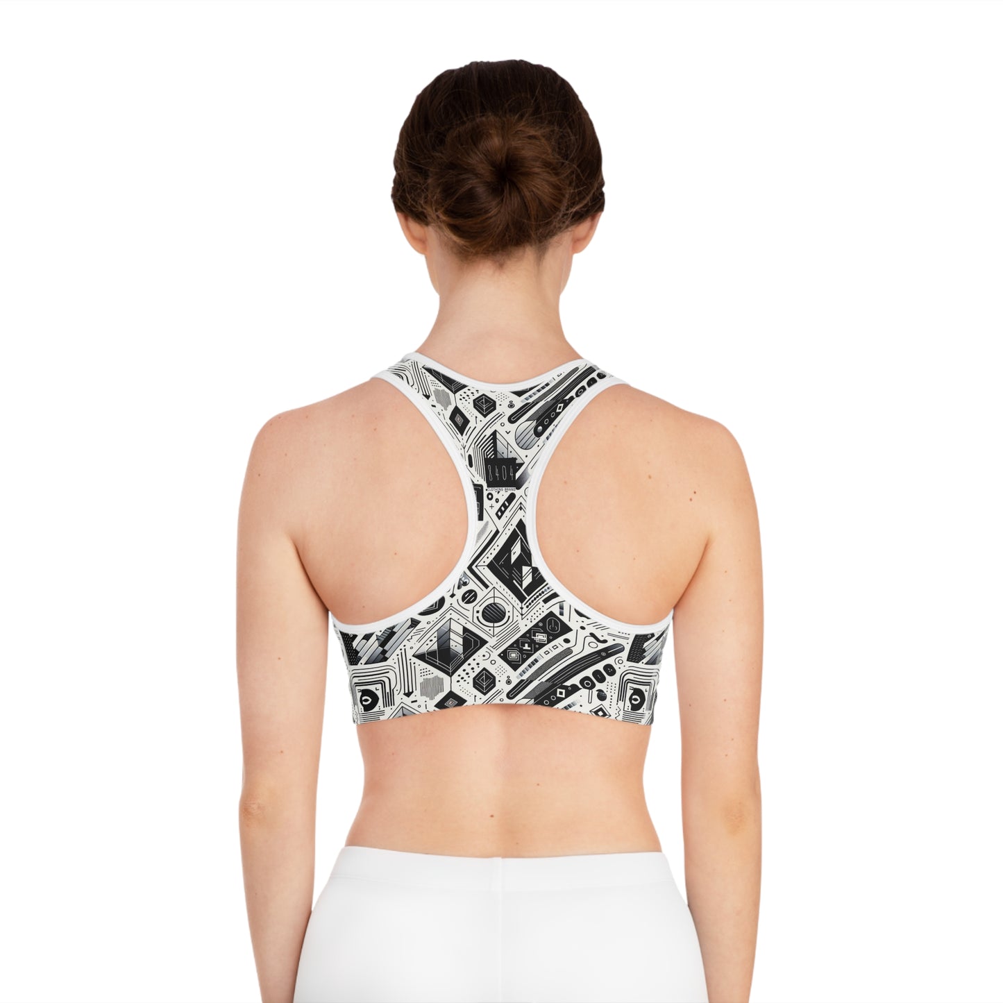 Tech Minimalism Minimalist Tech Sports Bra - 8404 Design-72