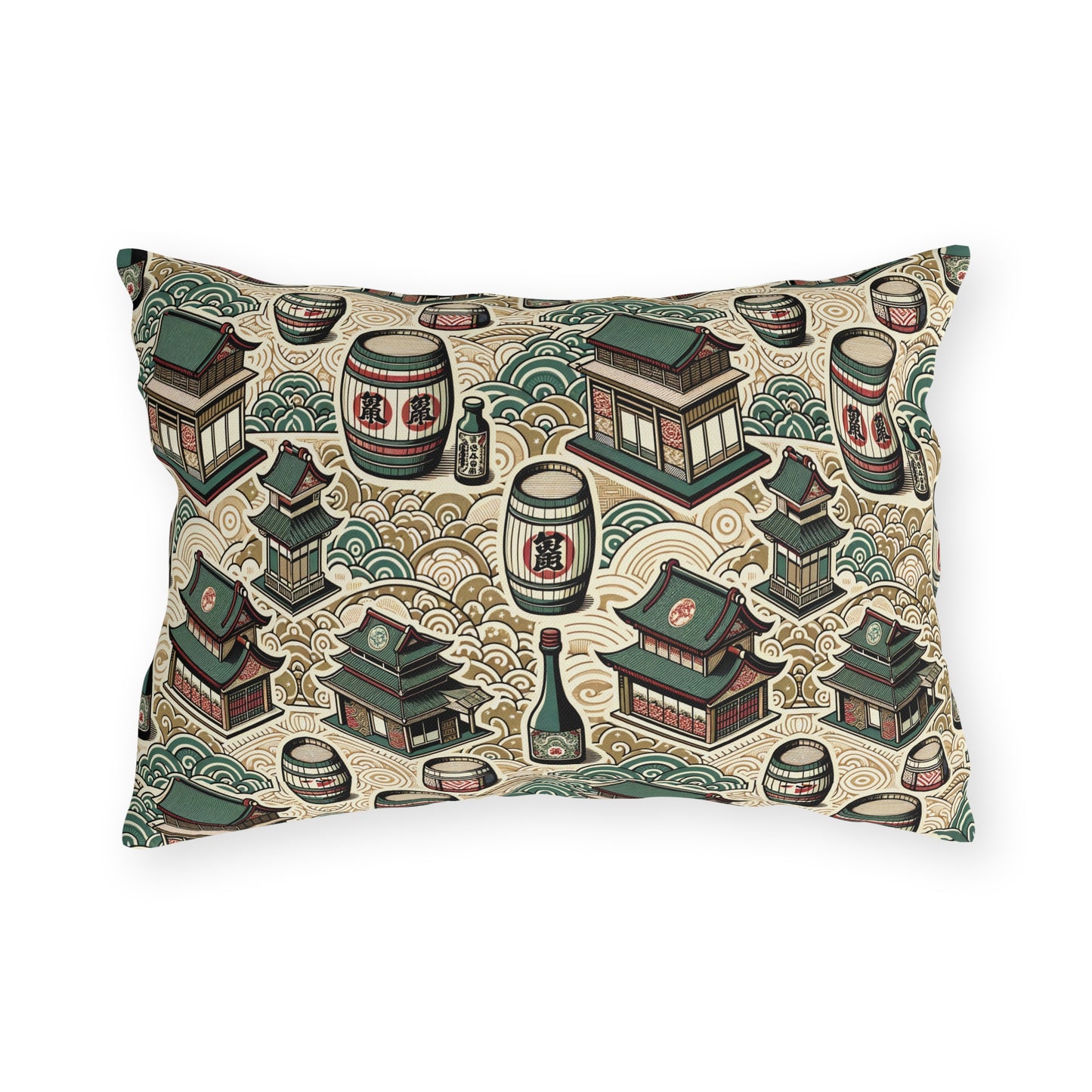 Cultural Artisanal Fusion Contemporary Cultural Elegance Outdoor Pillow - 8404 Design-68