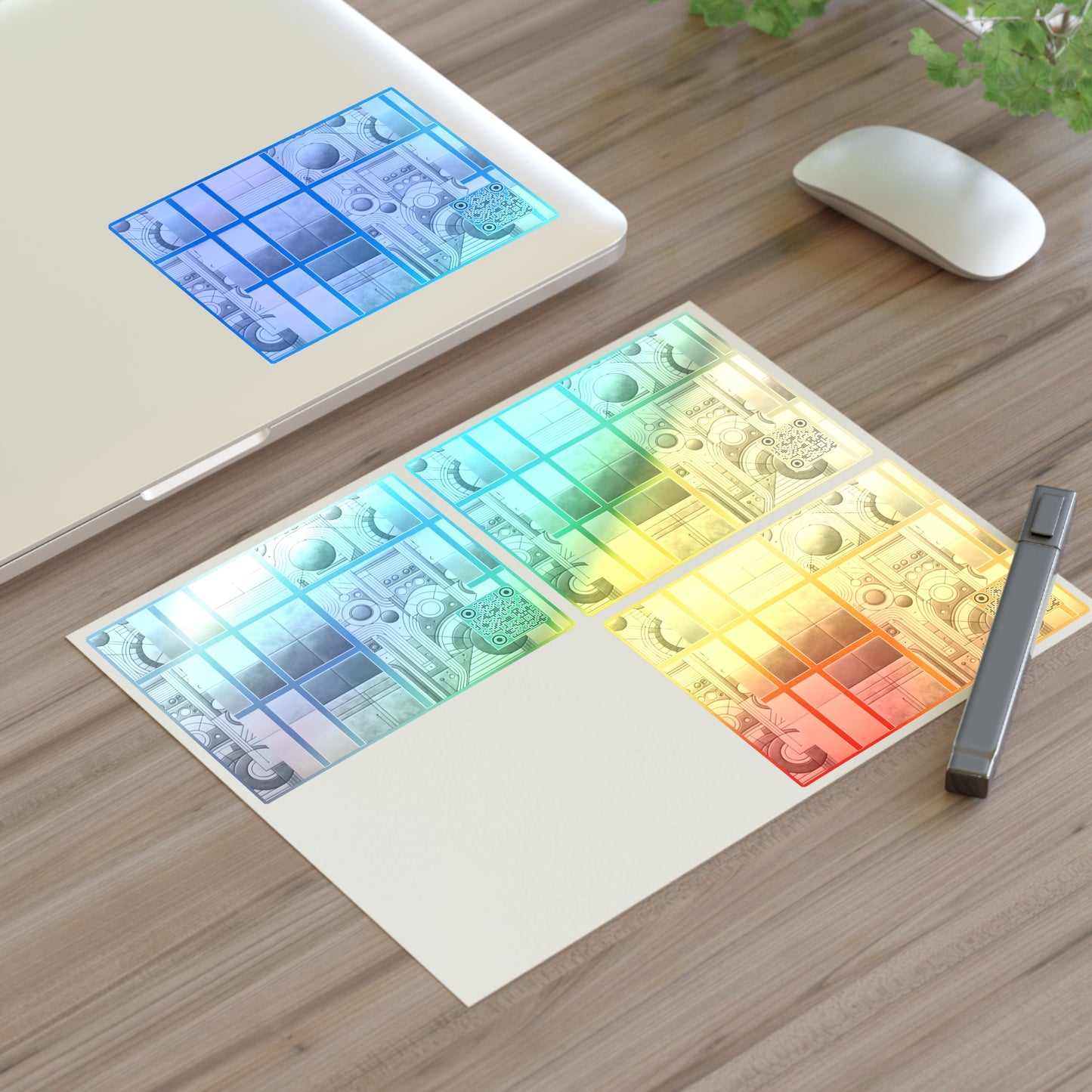 Tech Utility Chic Tech-Forward Minimalist Sticker Sheets - 8404 Design-59