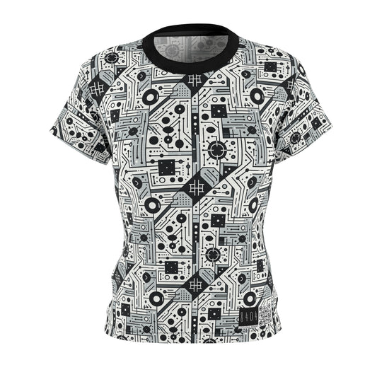 Digital Minimalism Minimalist Tech Women's Cut & Sew Tee - 8404 Design-48