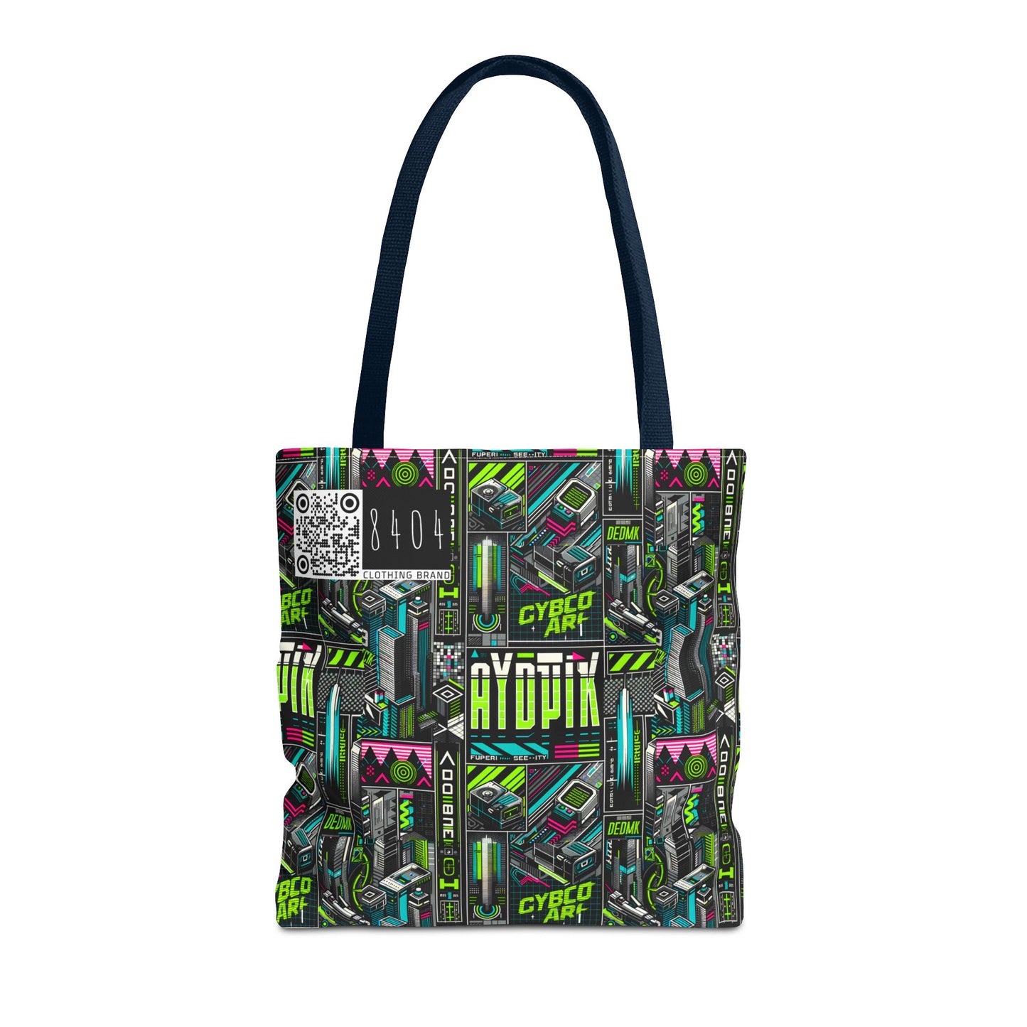 Tech-Forward Graphics Tech-Inspired Streetwear Tote Bag - 8404 Design-46