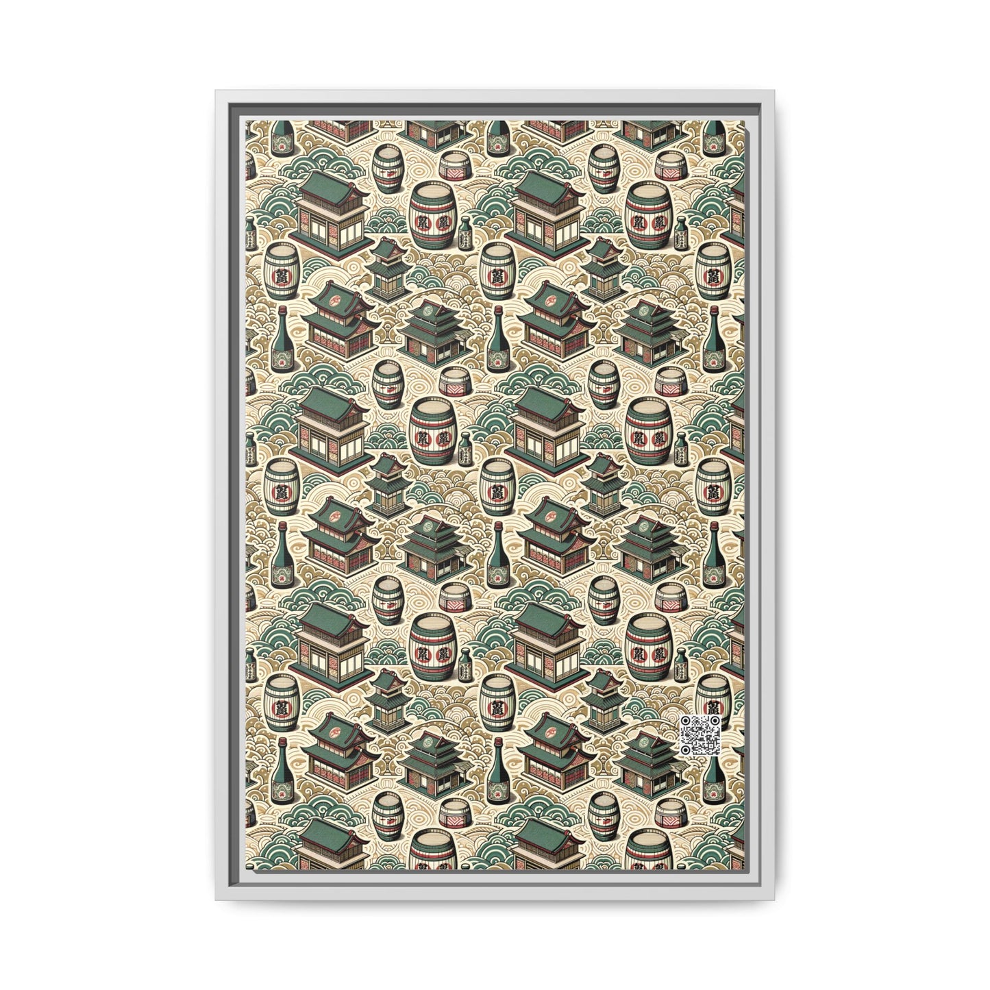 Cultural Artisanal Fusion Contemporary Cultural Elegance Matte Canvas, Framed (multi-Color) - 8404 Design-68 B