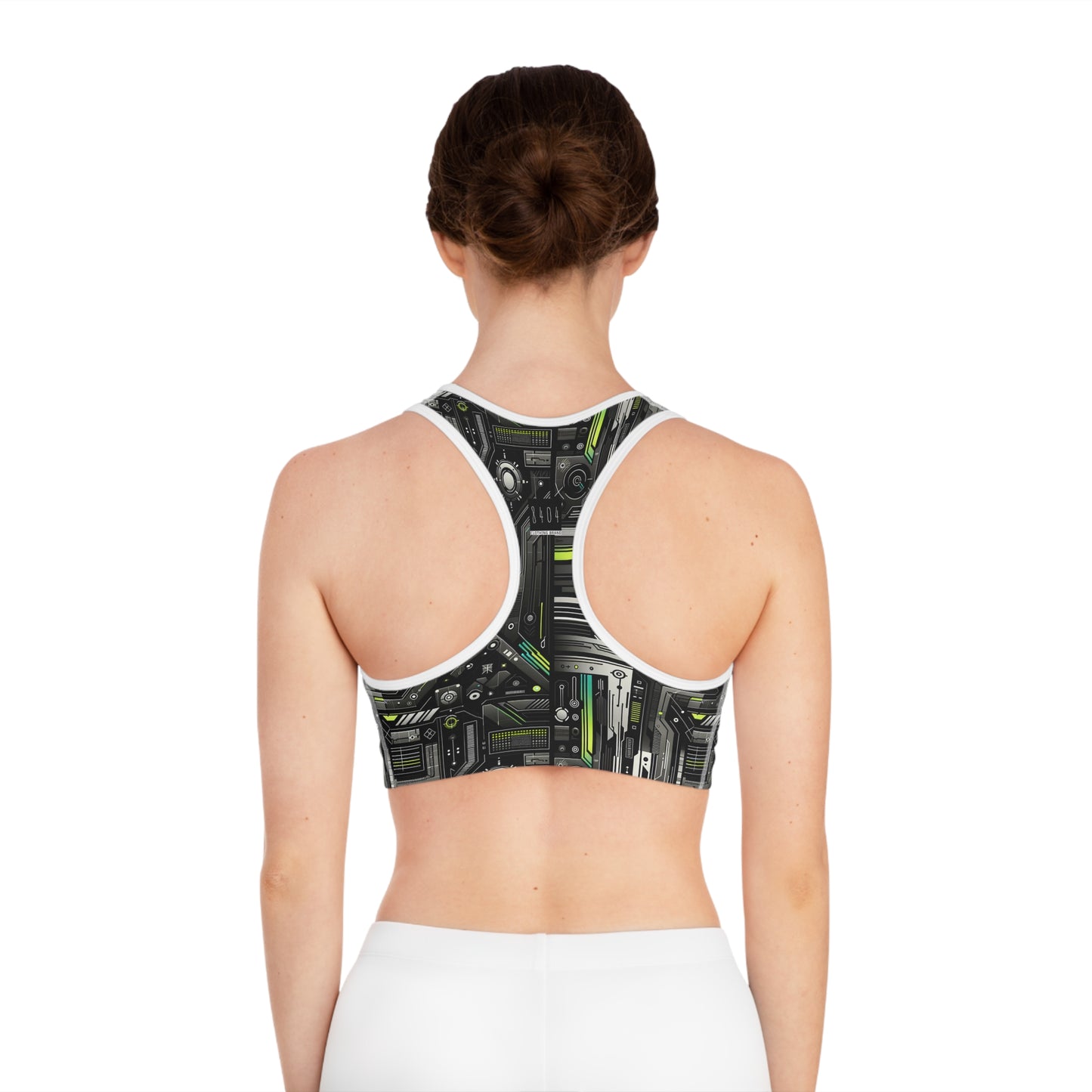 Tech Noir Tech-Forward Minimalism Sports Bra - 8404 Design-60