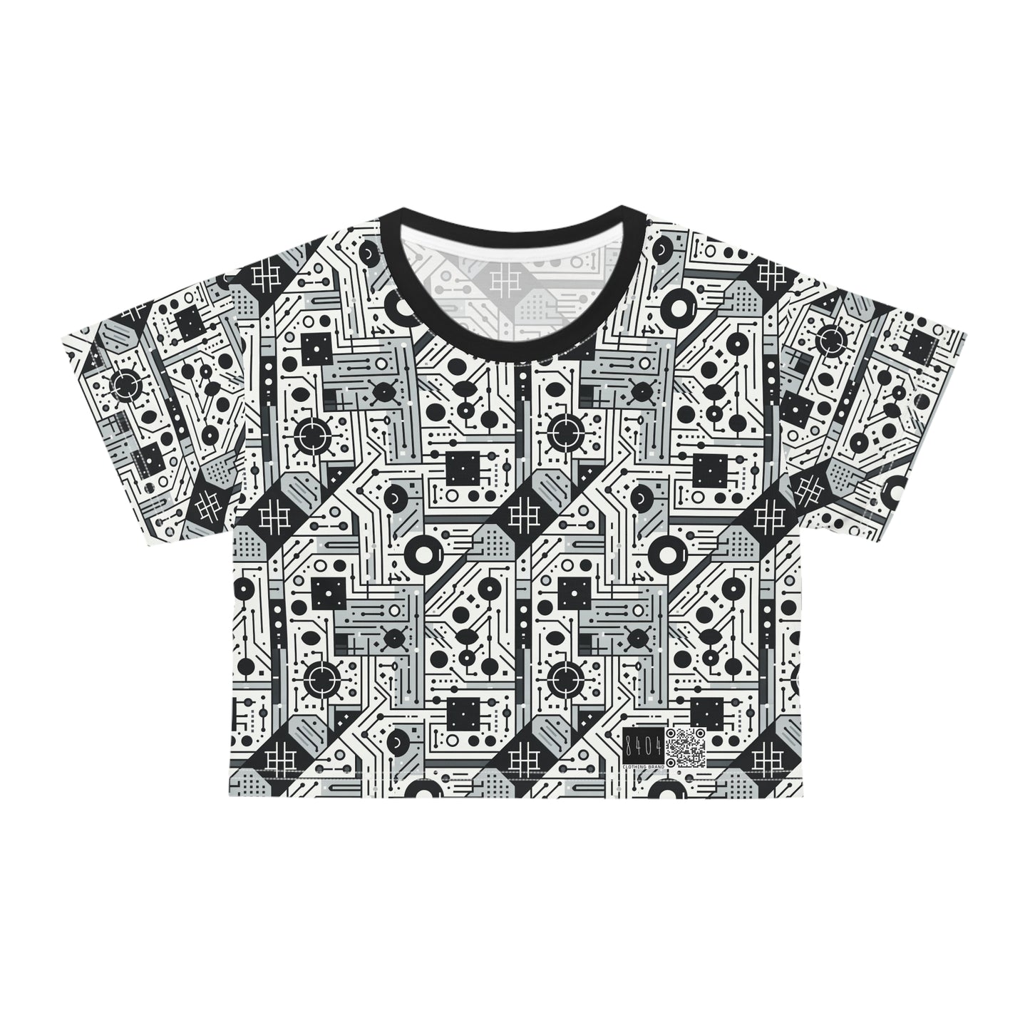 Digital Minimalism Minimalist Tech Crop Tee - 8404 Design-48