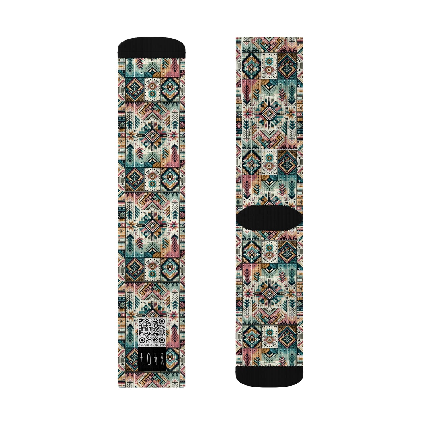 Digital Artisanal Fusion Digital Artisanal Sublimation Socks - 8404 Design-49