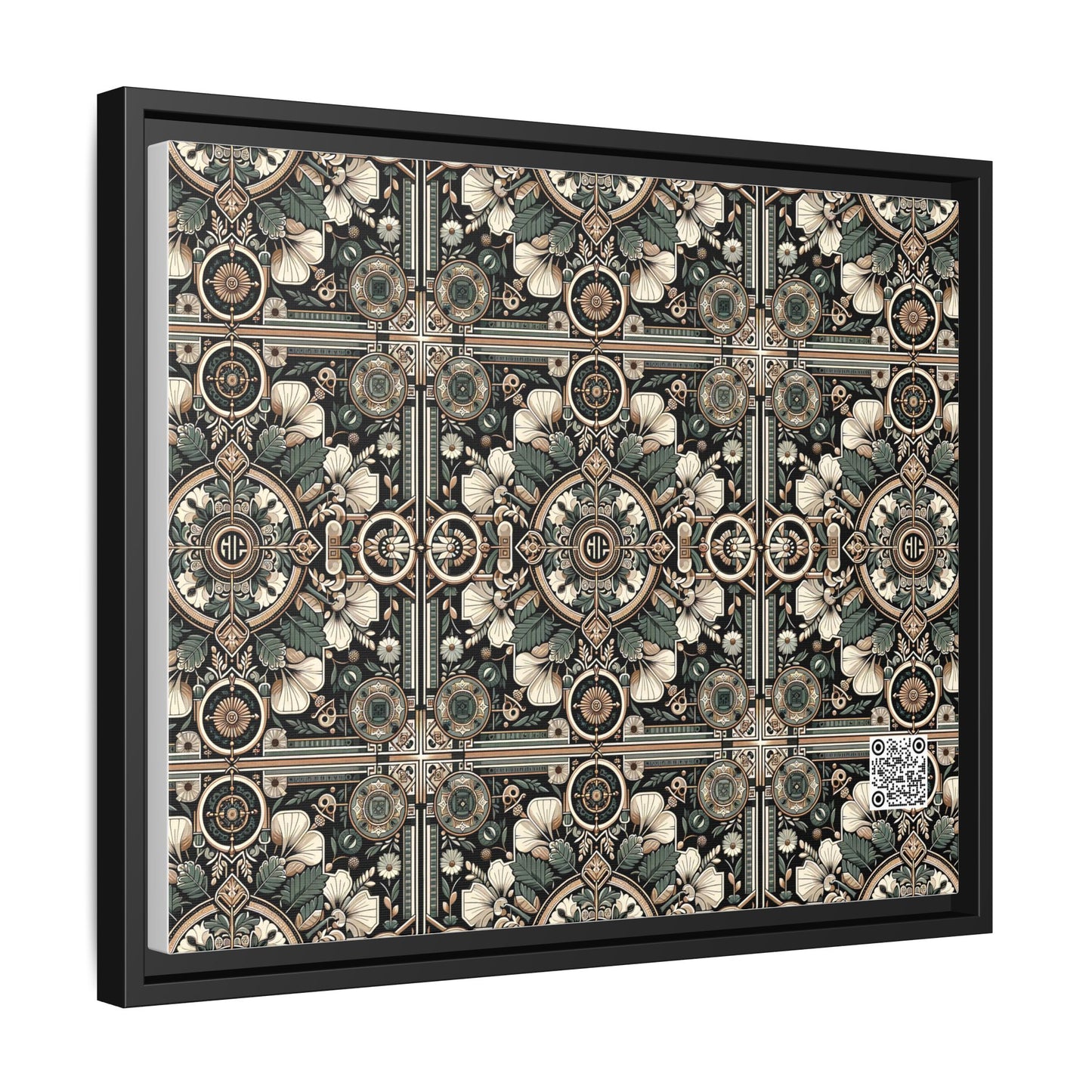 Cyber Garden Party Tech Garden Extravaganza Matte Canvas, Framed (multi-Color) - 8404 Design-66 A