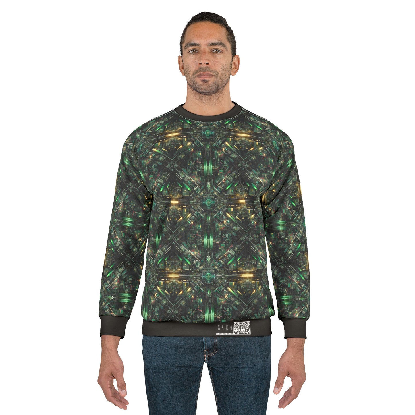 Tech Noir Graphics Tech-Inspired Streetwear Sweatshirt - 8404 Design-56