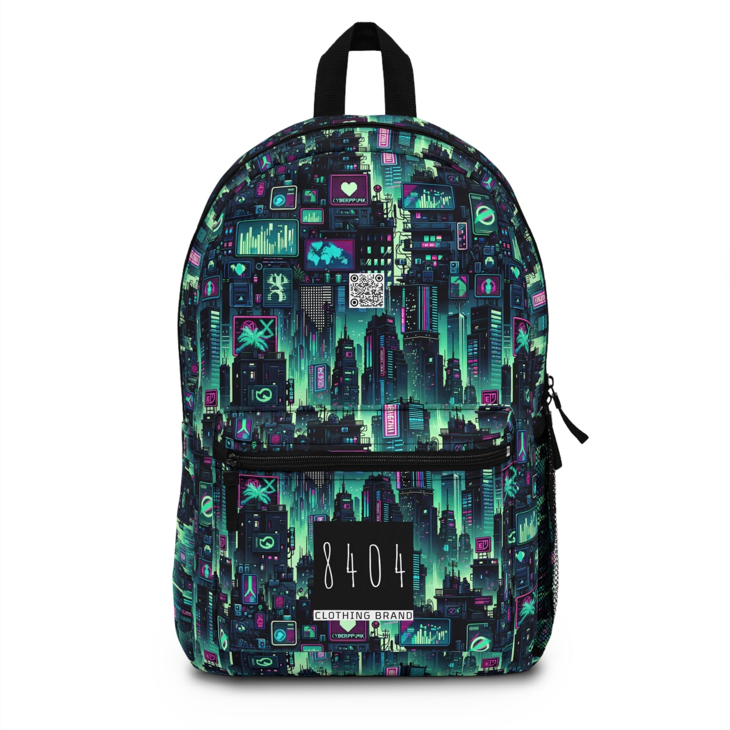 Tech Noir Graphics Futuristic Cyberpunk Backpack - 8404 Design-52