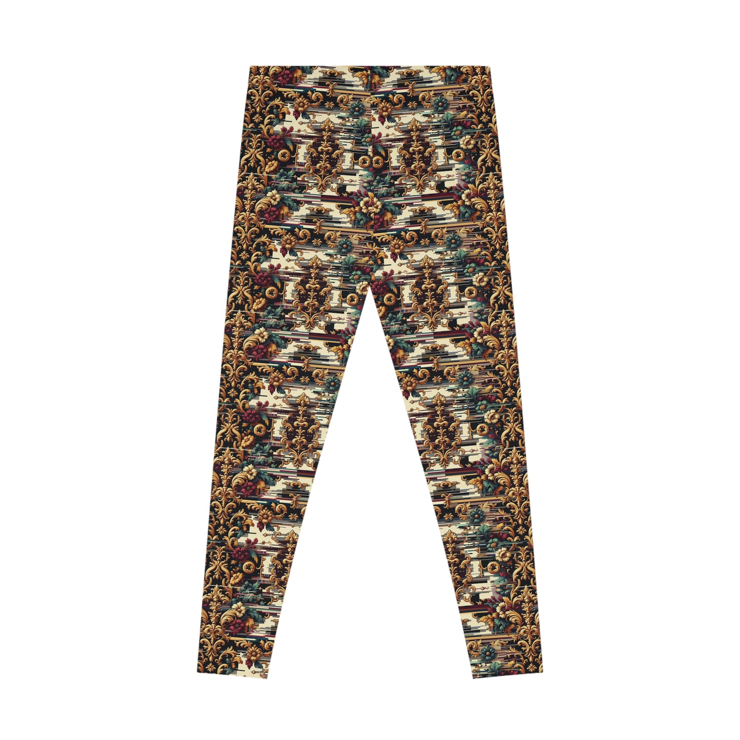 Digital Renaissance Modern Baroque Fusion Stretch Leggings - 8404 Design-63