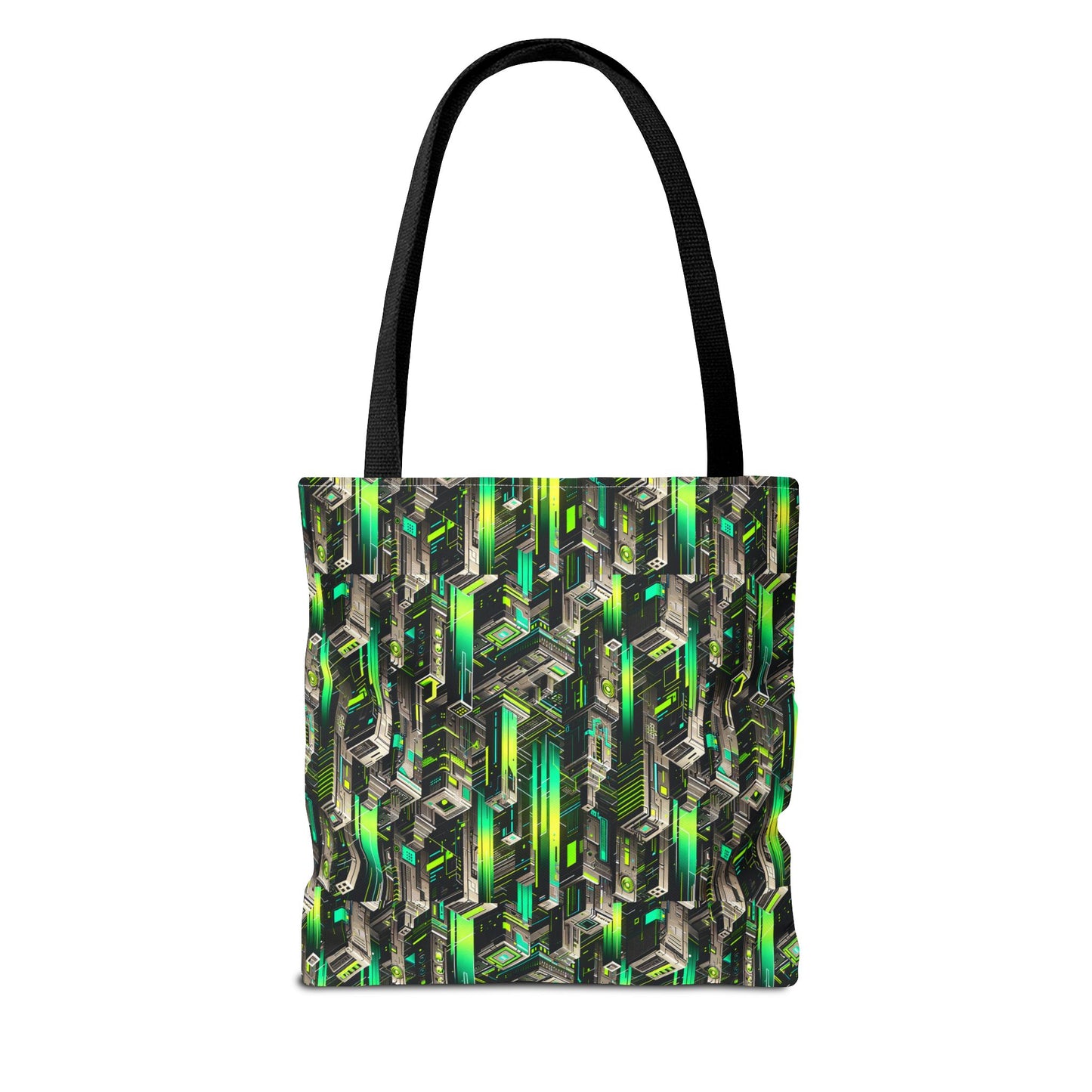 Digital Rebellion Tech-Forward Streetwear Tote Bag - 8404 Design-63