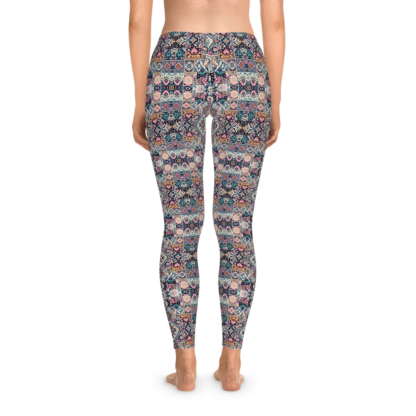 Digital Artisanal Fusion Digital Artisanal Stretch Leggings - 8404 Design-65
