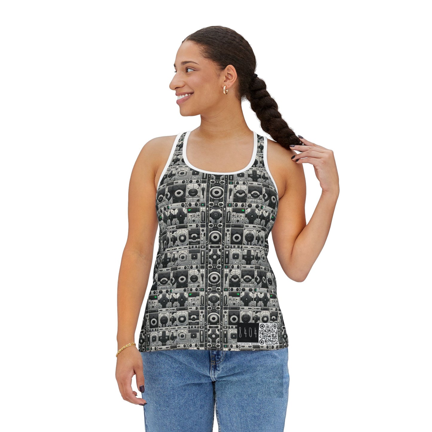 Tech Utility Aesthetics Tech-Forward Minimalism Women's Tank Top - 8404 Design-60