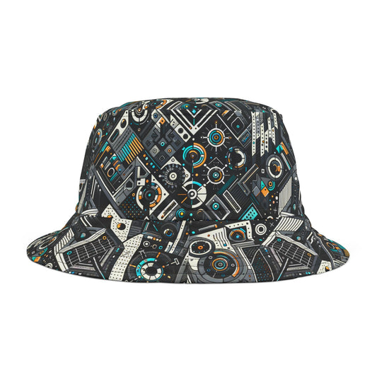 Tech-Forward Athleisure Sleek Tech Aesthetic Bucket Hat - 8404 Design-56