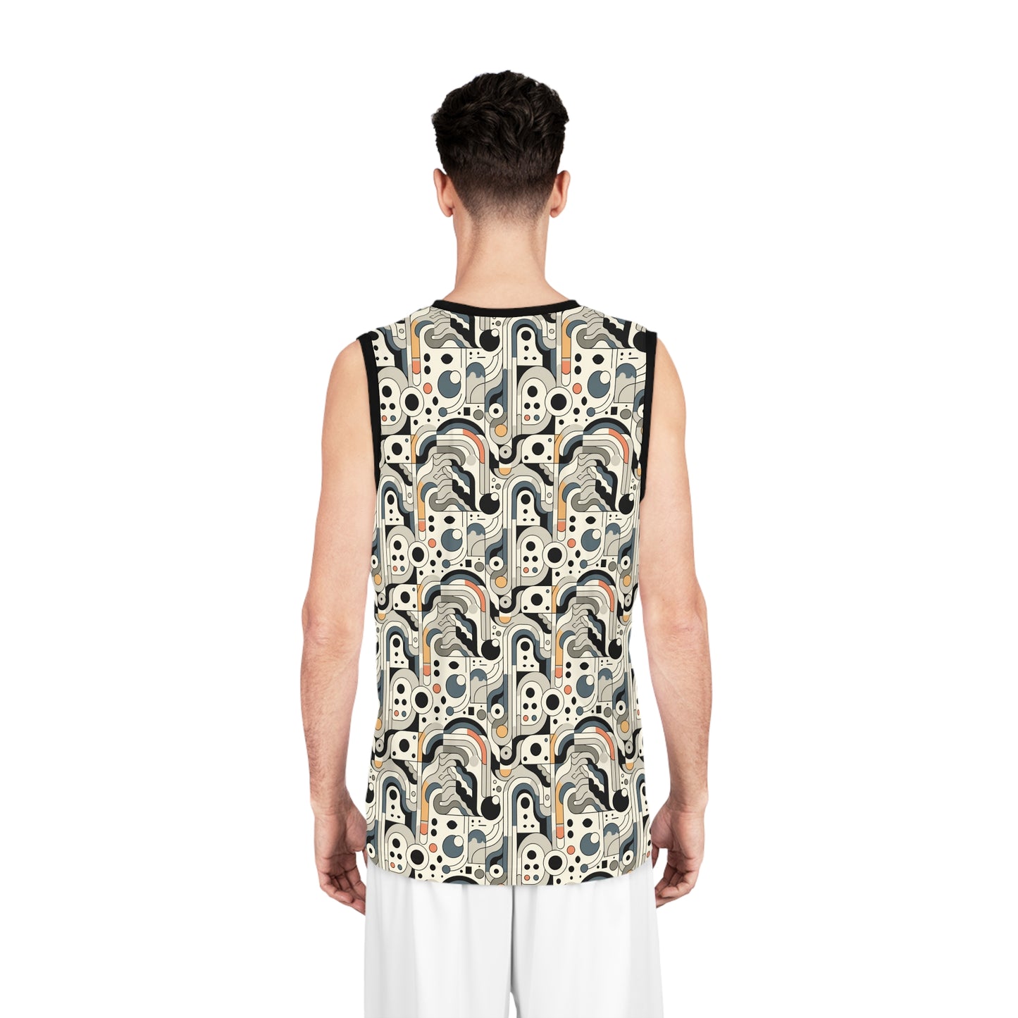 Modern Minimalism Minimalist Tech Basketball Jersey - 8404 Design-60