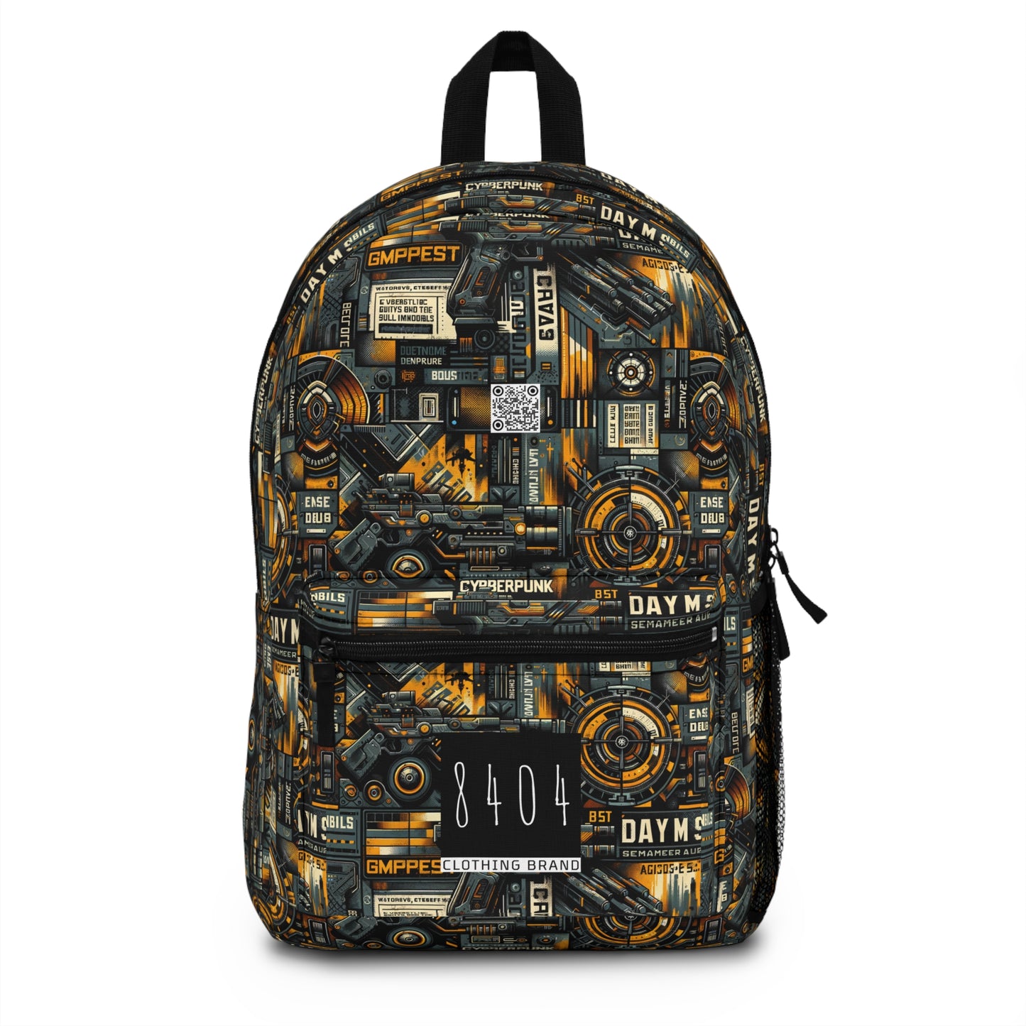 Digital Punk Futuristic Grunge Backpack - 8404 Design-42