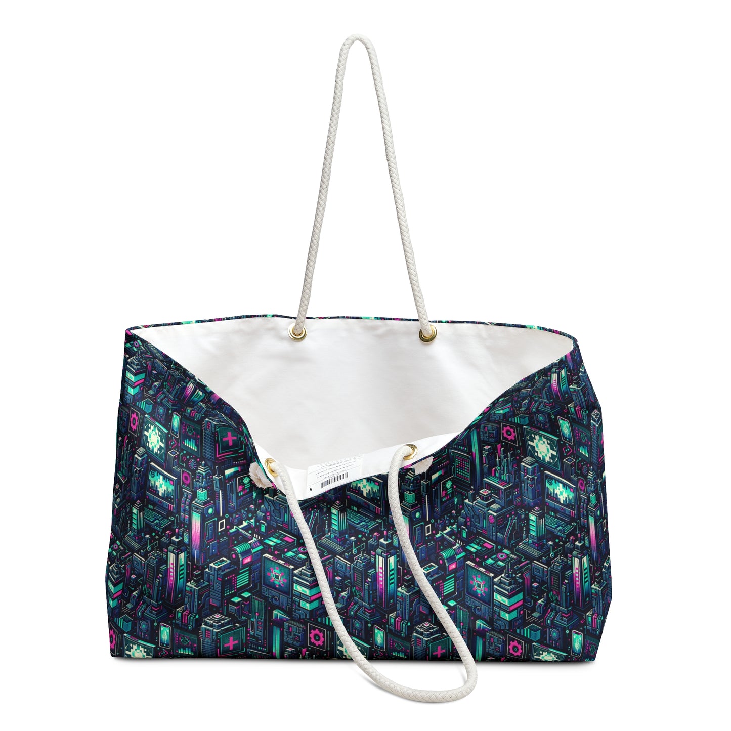 Digital Rebellion Tech-Inspired Streetwear Weekender Bag - 8404 Design-58