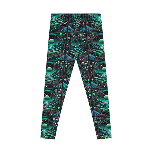 Digital Adventure Graphics Digital Explorer Stretch Leggings - 8404 Design-59