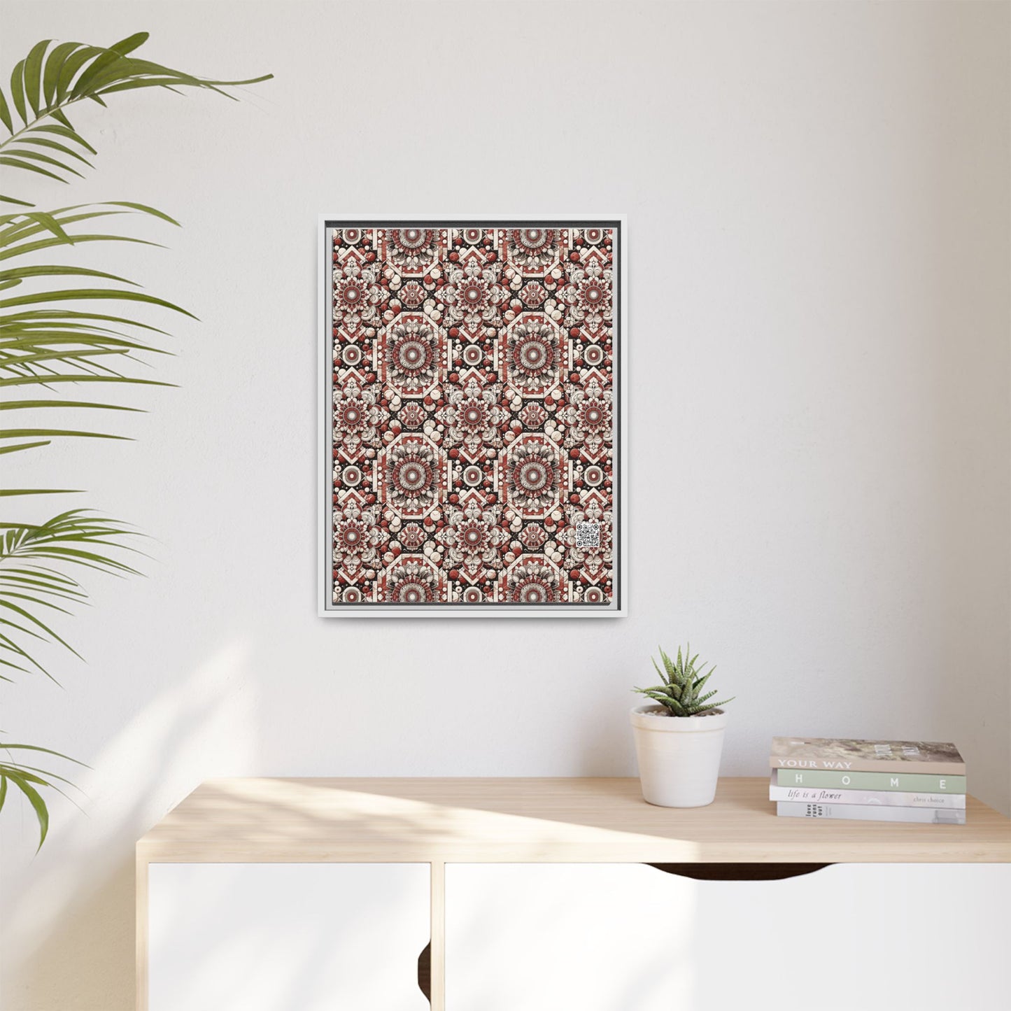 Neo Jomon Sculptural Aesthetics Artisanal Streetwear Matte Canvas, Framed (multi-Color) - 8404 Design-55 A