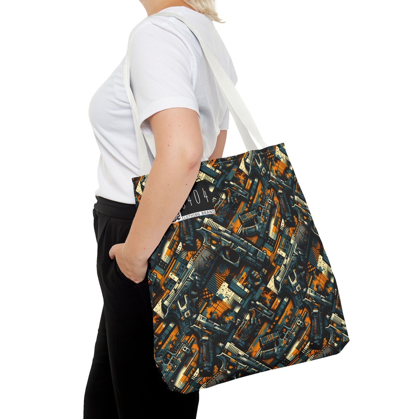 Digital Punk Futuristic Grunge Tote Bag - 8404 Design-47