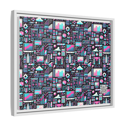 Digital Rebellion Youthful Streetwear with a Rebellious Digital Twist Matte Canvas, Framed (multi-color) - 8404 Design-71 A