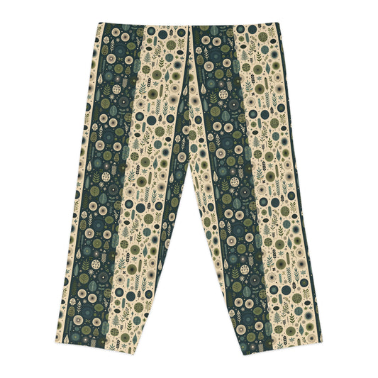 Sustainable Street Utility Sustainable Tech Streetwear Women's Capri Leggings - 8404 Design-62