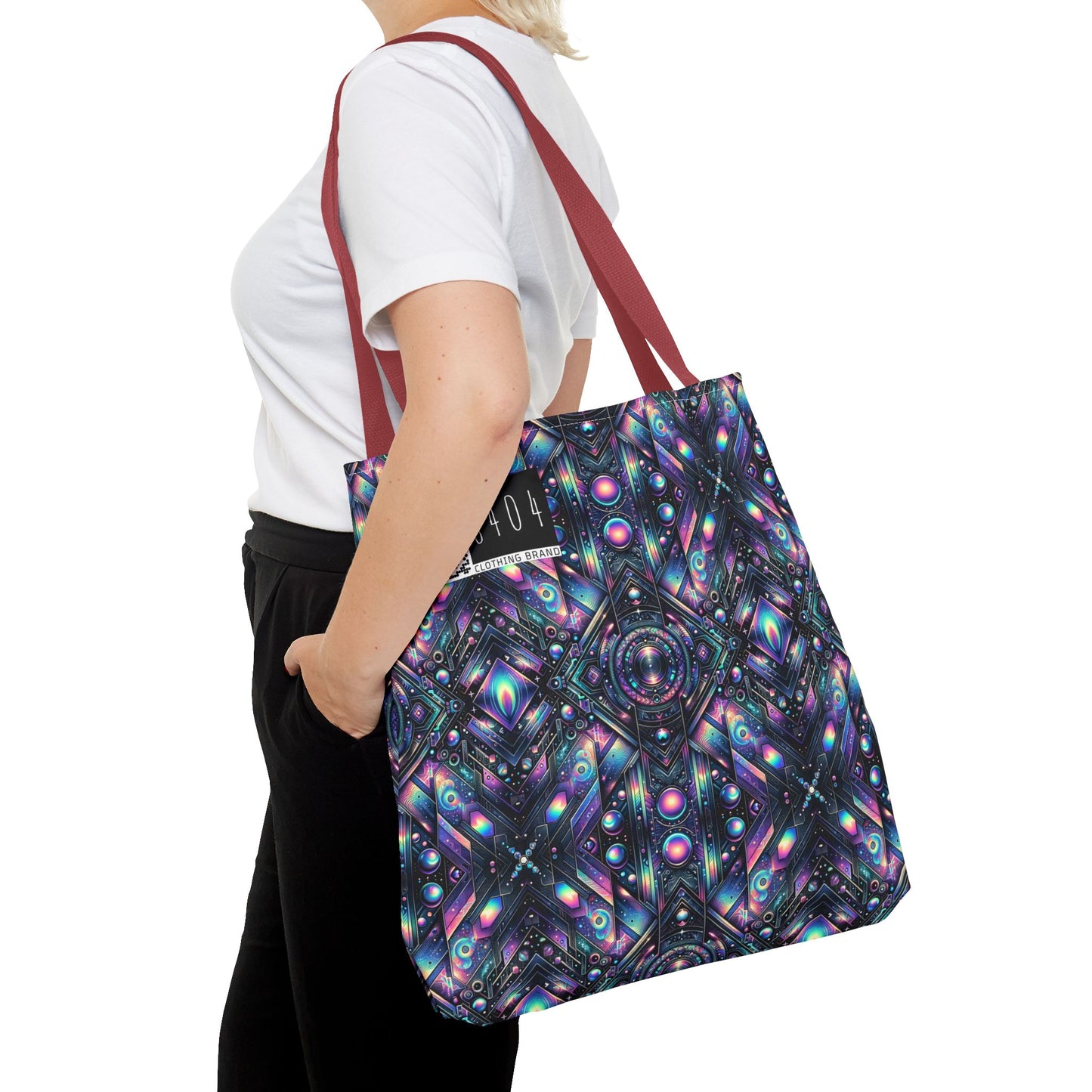 Galactic Hues Tech-Forward Cosmic Fusion Tote Bag - 8404 Design-58