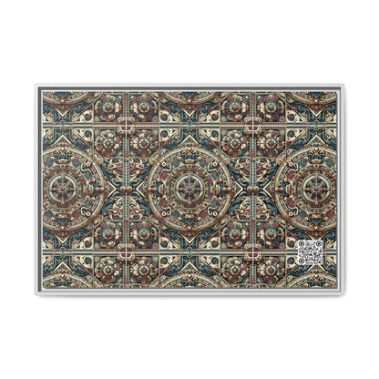 Urban Renaissance Historical Fusion With Street Edge Matte Canvas, Framed (multi-Color) - 8404 Design-57 A