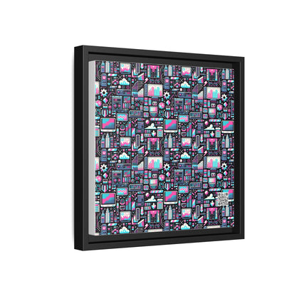 Digital Rebellion Youthful Streetwear with a Rebellious Digital Twist Matte Canvas, Framed (multi-color) - 8404 Design-71 B