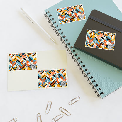 Abstract Graphic Art Modern Artistic Expression Sticker Sheets - 8404 Design-54